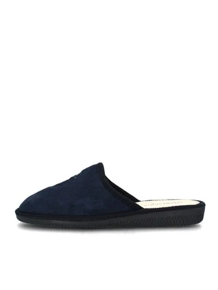 Pantofole slip on da uomo in pelle taglia 6 7 8 9 10 11 12 UK