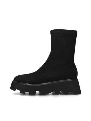 Stivaletti Donna In Pelle Scamosciata Con Strass - Tacco Basso, Punta Aperta, Per Matrimoni E Serate - Foto 3