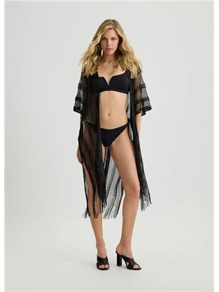 Foulard Liu Jo Nero In Poliestere - Stampa Fantasia, 120x120 Cm, Modello 2A5035T0300 - Foto 4