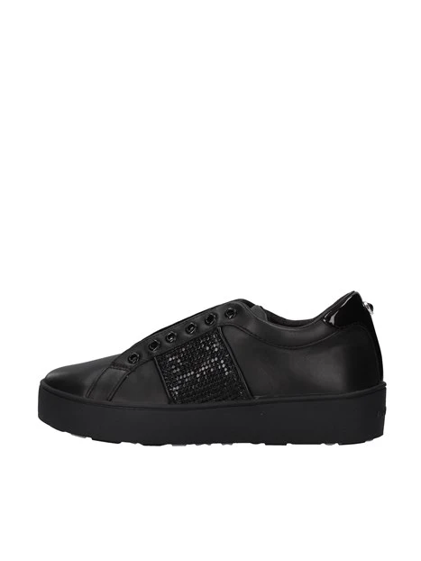 sneakers monocolore con zeppa