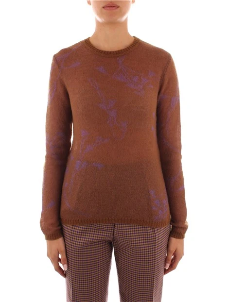 Maglia in mohair a fantasia