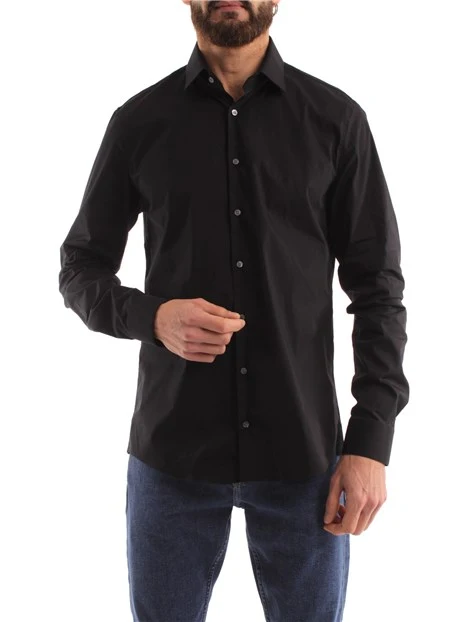 CAMICIA ADERENTE UOMO NERO