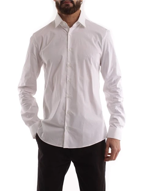 CAMICIA ADERENTE UOMO BIANCO