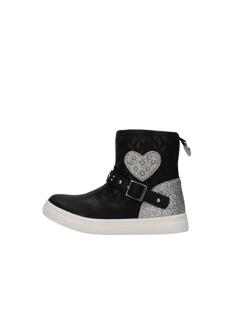 STIVALETTI GLITTER CON CUORI E BORCHIE