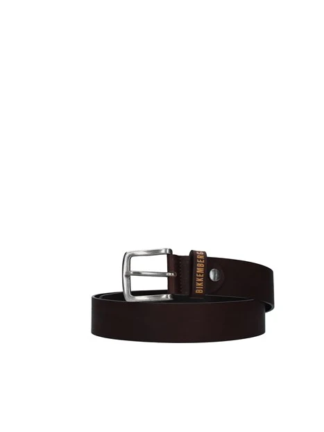 CINTURA IN PELLE CON LOGO STAMPATO