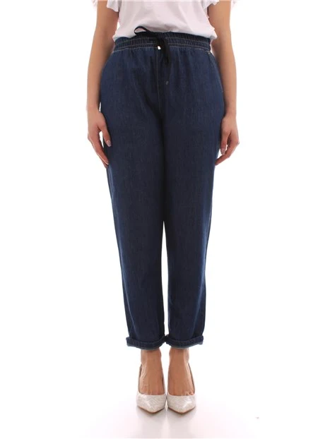 LIUJO BETTER JOGGERS IN DENIM
