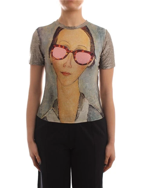 T-Shirt con stampa opera d'arte