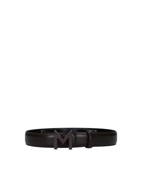 CINTURA CON LOGO DONNA MARRONE