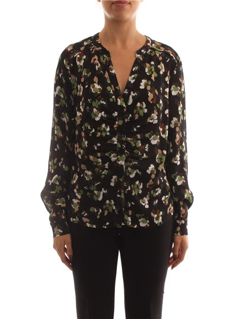Blusa con stampa a fantasia