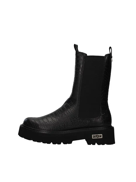 STIVALETTI TACCO BASSO SLASH 3498 DONNA NERO