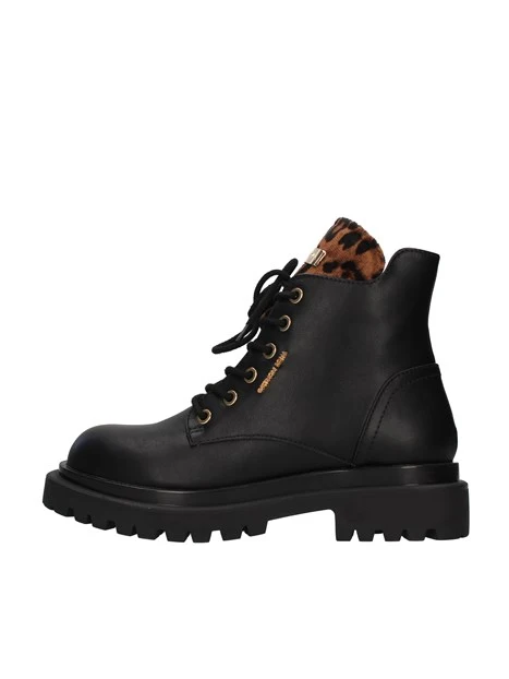 RAMSEY STIVALETTI LOGO LEOPARDATI