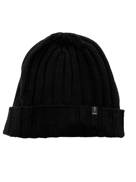 CAPPELLO IN MISTO CASHMERE NERO