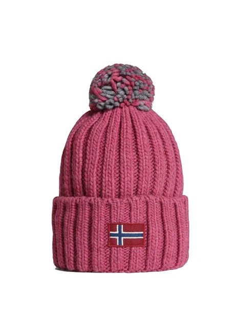 CAPPELLO CON PON-PON SEMIURY PINK ROSEWOOD
