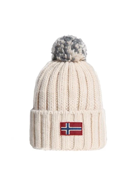 CAPPELLO CON PON-PON SEMIURY WHITECAP GRAY