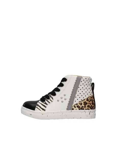 SNEAKERS ALTE ANIMALIER CON BORCHIETTE