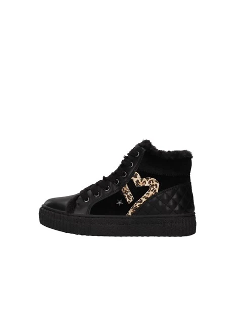 SNEAKERS CON CUORE LEOPARDATO