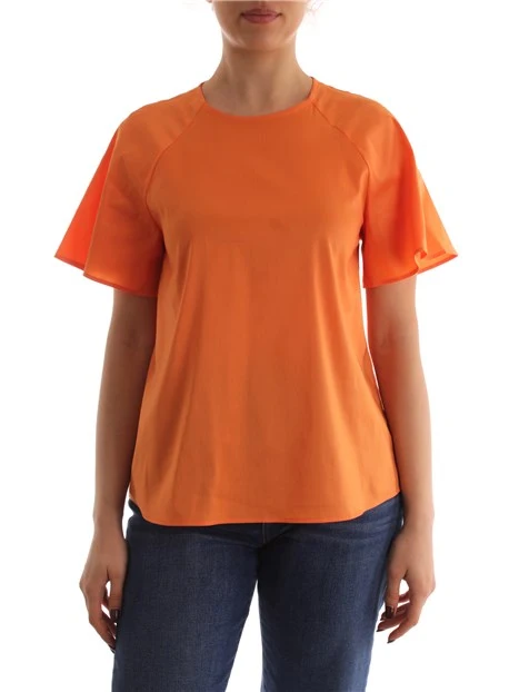 BLUSA CON CHIUSURA A GOCCIA DONNA ARANCIO