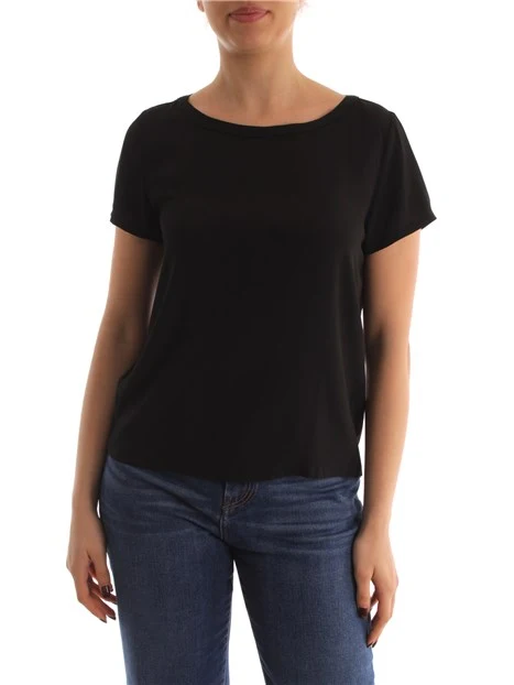 BLUSA TINTA UNITA CLASSICA DONNA NERO