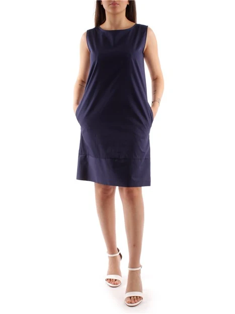 VESTITO AL GINOCCHIO SENZA MANICHE DONNA BLU