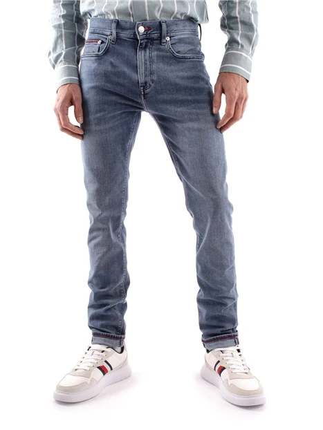 JEANS ADERENTE 5 TASCHE UOMO BLU