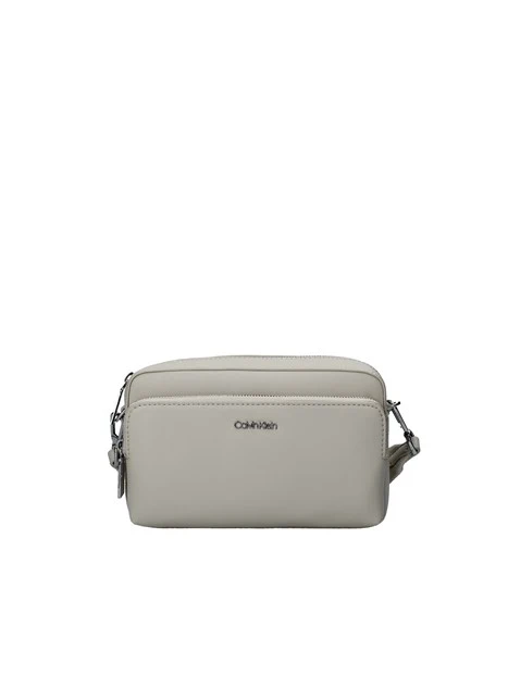 BORSA A TRACOLLA CON DOPPIA ZIP DONNA BEIGE