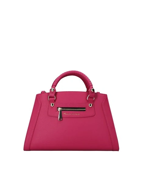 BORSA A MANO GRANDE CON MANICO A SPIRALE DONNA FUCSIA