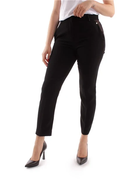 PANTALONE A SIGARETTA DONNA NERO