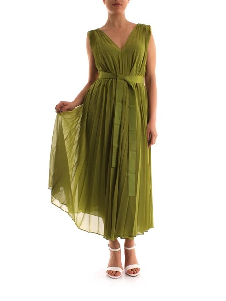 VESTITO CON LACCETTI SULLE SPALLE DONNA VERDE