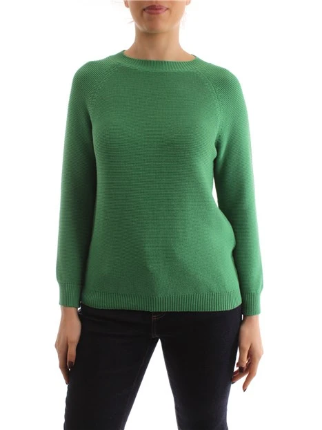 MAGLIA TINTA UNITA DONNA VERDE