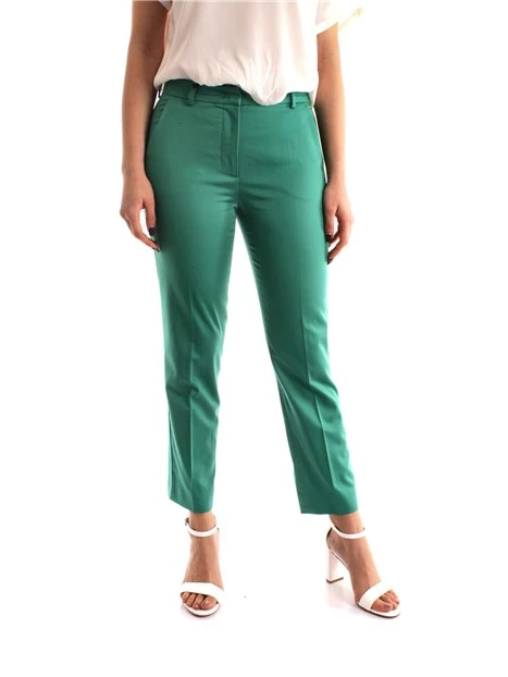 PANTALONE SEMIADERENTE DONNA VERDE