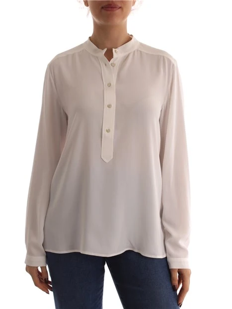 BLUSA CON BOTTONCINI DONNA BIANCO