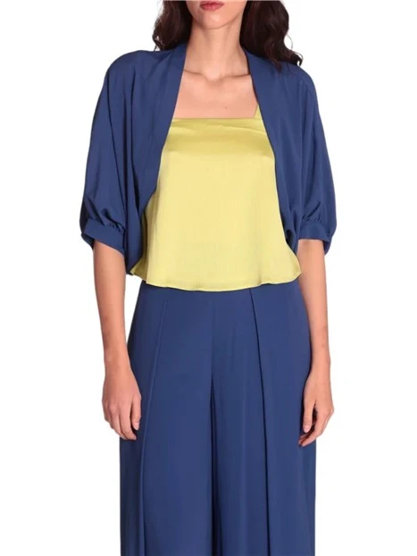 COPRISPALLE MISTO SETA DONNA BLU