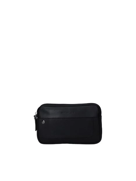 POCHETTE TRE SCOMPARTI UOMO NERO