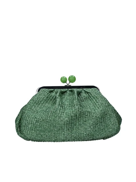 BORSA A MANO PASTICCINO CON TRACOLLA DONNA VERDE