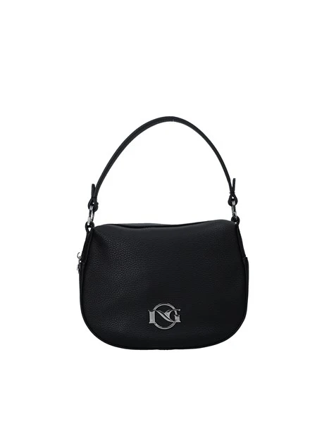 BORSA A MANO CON DOPPIA ZIP DONNA NERO