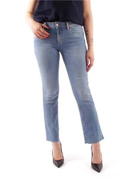 JEANS A ZAMPA DONNA BLU