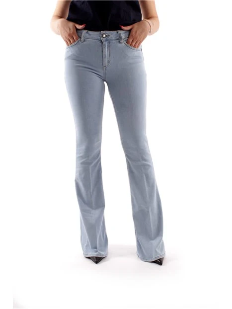 JEANS FLARE DONNA BLU CHIARO