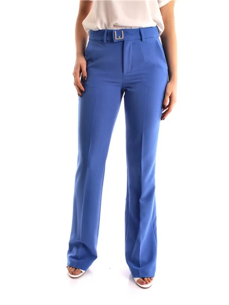 PANTALONE ELEGANTE CON CINTURA DONNA BLU