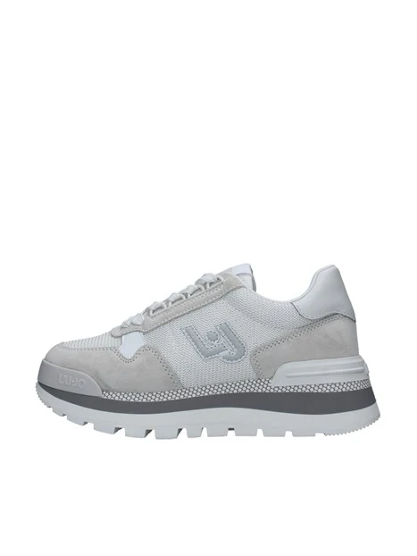 SNEAKERS CON LOGO GLITTERATO DONNA BIANCO
