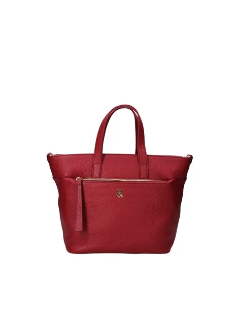 BORSA A MANO CON TASCHE ESTERNE DONNA ROSSO