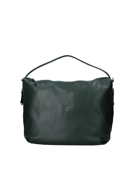 BORSA A SPALLA CON TASCHE ESTERNE DONNA VERDE