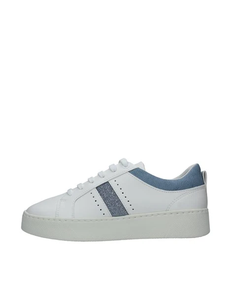 SNEAKERS SKYELY CON FASCIA CELESTE DONNA BIANCO