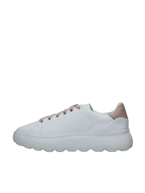 SNEAKERS CON LACCI ROSA SPHERICA DONNA BIANCO