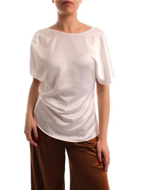 BLUSA ASIMMETRICA DONNA BIANCO