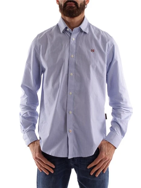 CAMICIA CON BANDIERINA G-GRAIE UOMO AZZURRO