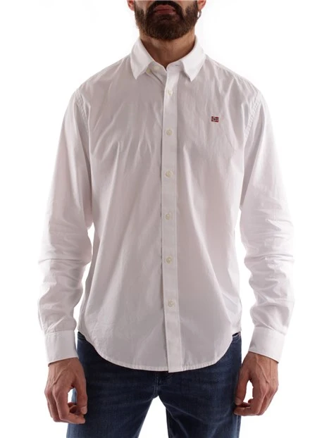 CAMICIA CON BANDIERINA G-GRAIE UOMO BIANCO