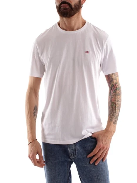 T-SHIRT MANICHE CORTE SALIS UOMO BIANCO