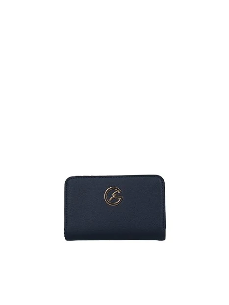 PORTAFOGLIO CON LOGO CENTRALE LADY DONNA BLU