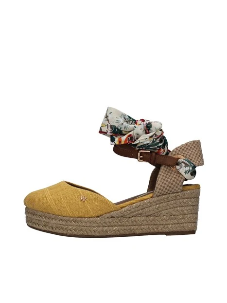 ESPADRILLAS CON LACCIO FLOREALE DONNA GIALLO