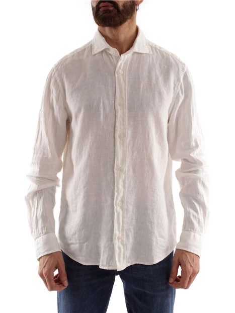 CAMICIA IN LINO PIERCE RIVIERA UOMO BIANCO